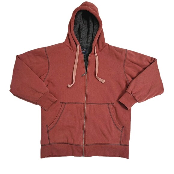 Smith's Workwear Hoodie Zip Jacket Men's Small Hooded Sherpa Fleece Lined Heavy - Picture 1 of 8
